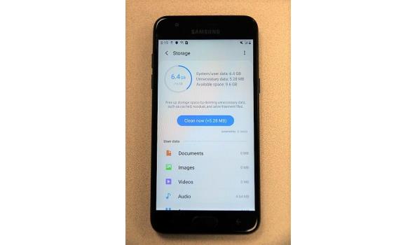 smartphone SAMSUNG, type GALAXY J3V, Android 9, cap 16Gb, met gebruikssporen, zonder lader